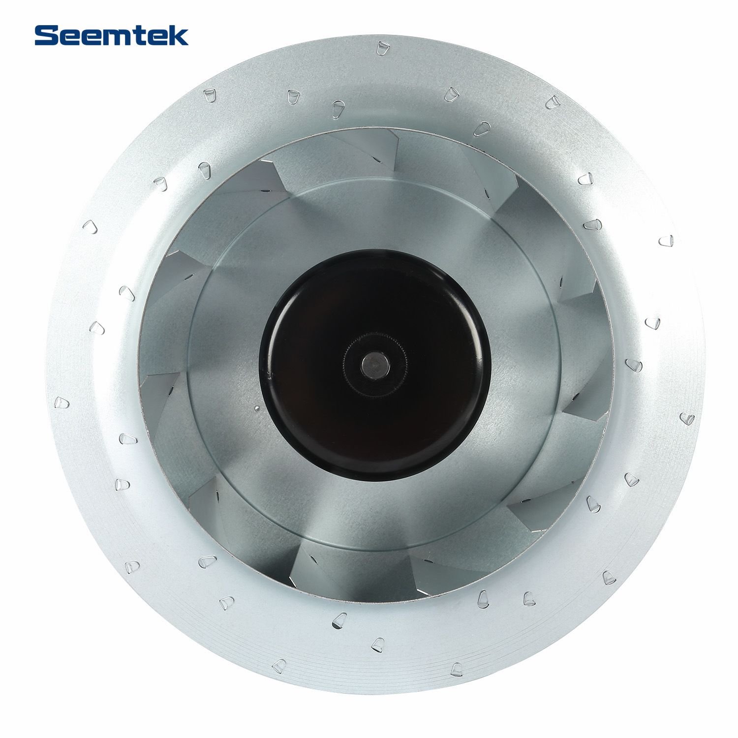 280mm Galvanized Metal Impeller Compact DC Backward Curved Centrifugal Fan