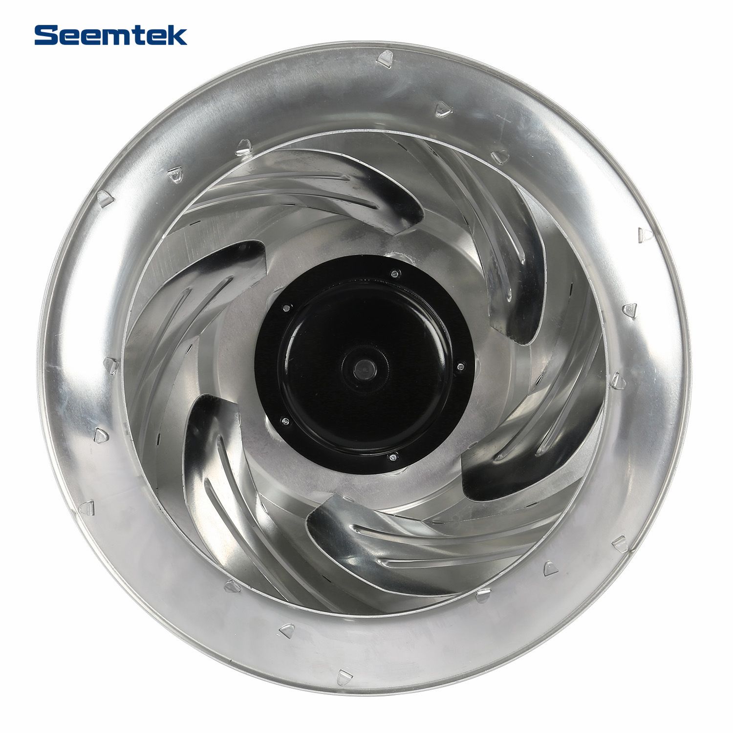 355mm Aluminum Backward Curved Impeller DC 48V Centrifugal Fan 2000 CFM